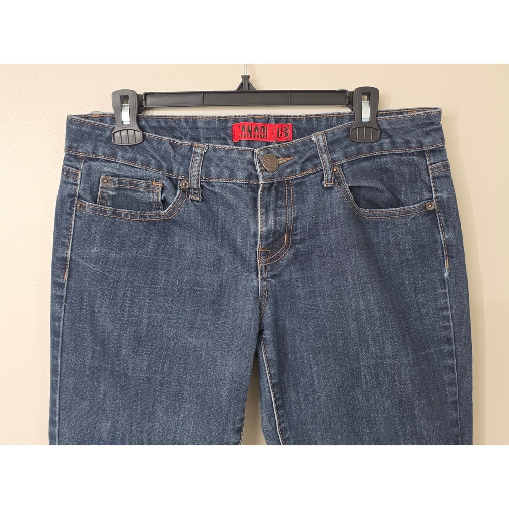 Zana Di Jeans Skinny Low Rise Dark Wash Stretch Y2K Juniors 13 - Picture 2 of 8